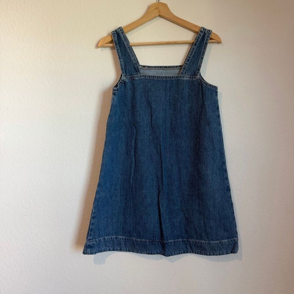 Damson Madder Blue Denim Nancy Pinafore MIni Dress Women's Size 6 - Picture 5 of 7